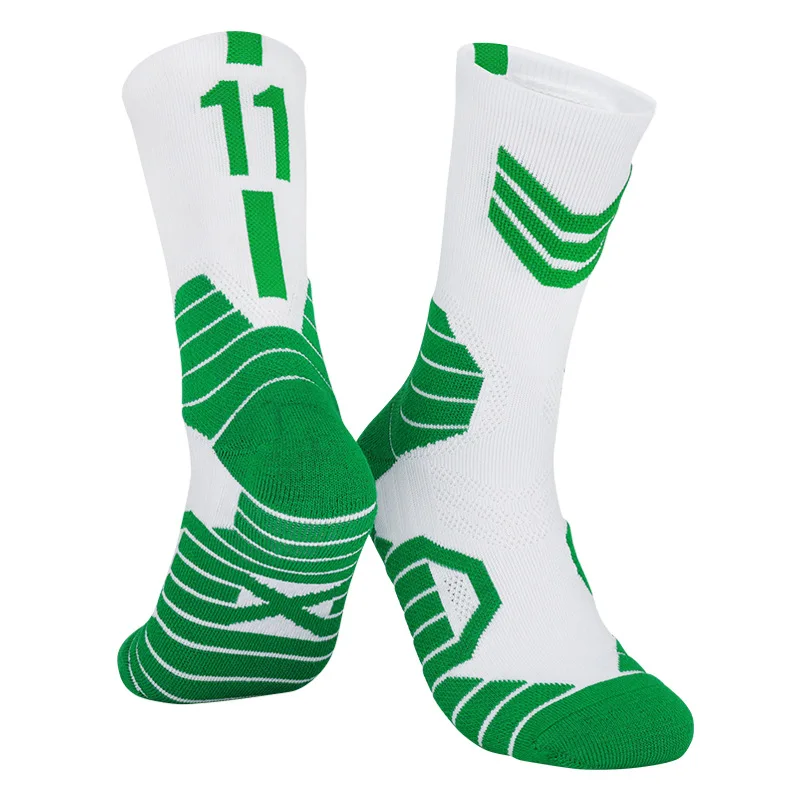 Chaussettes de basket-ball professionnelles pour hommes et femmes, genou haut, serviette épaissie, astronomique, respirant, extérieur, course à