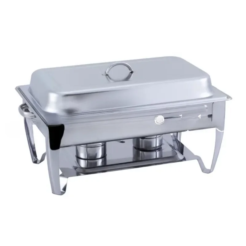 Chafing Dish  Stainless Steel folding Full Size Rectangular Chafers for Catering Buffet Warmer