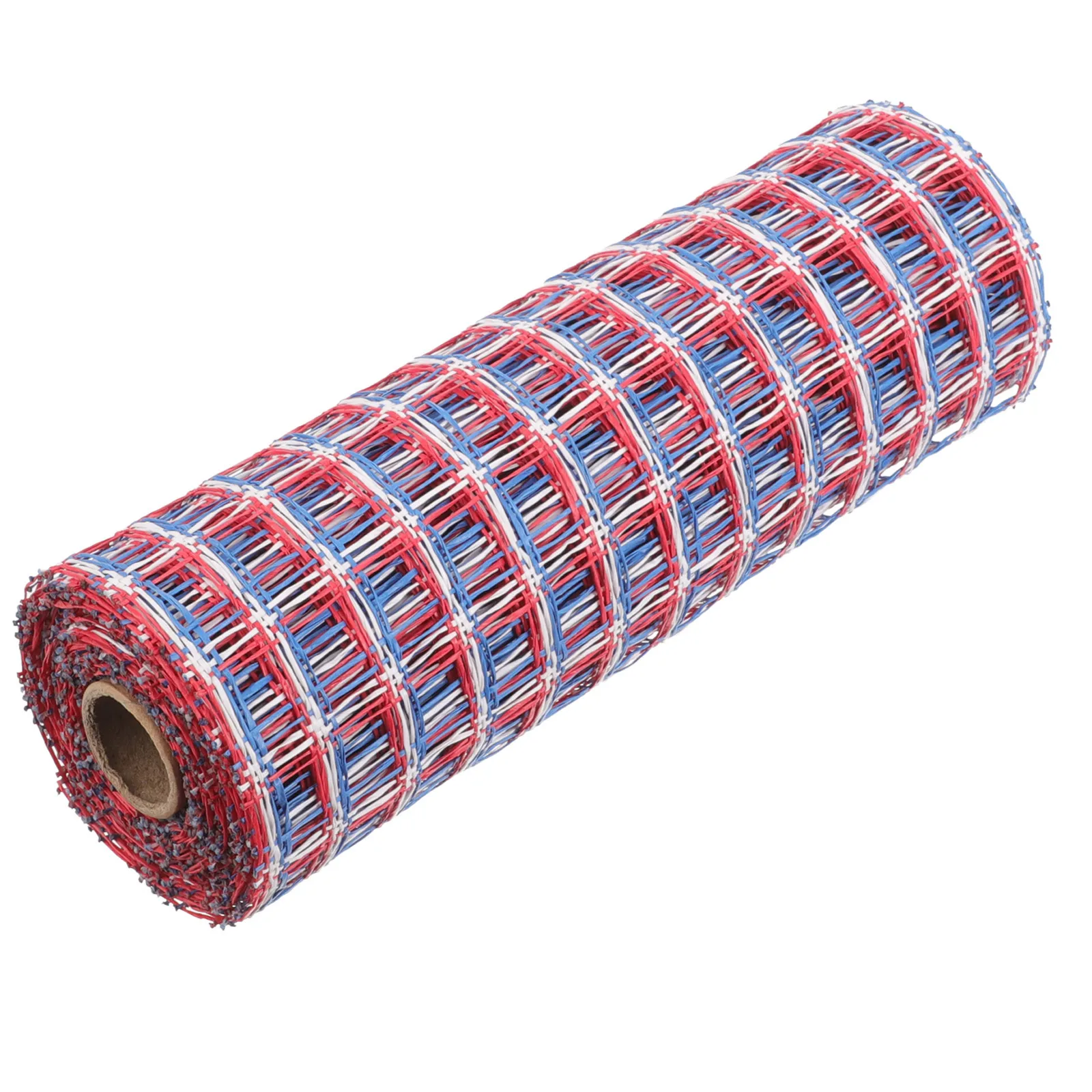 

1 Roll Plastic Mesh Ribbon Gift Wrapping Decorative Mesh for Wreaths Independence Day Festival Creative Craft Ribbon