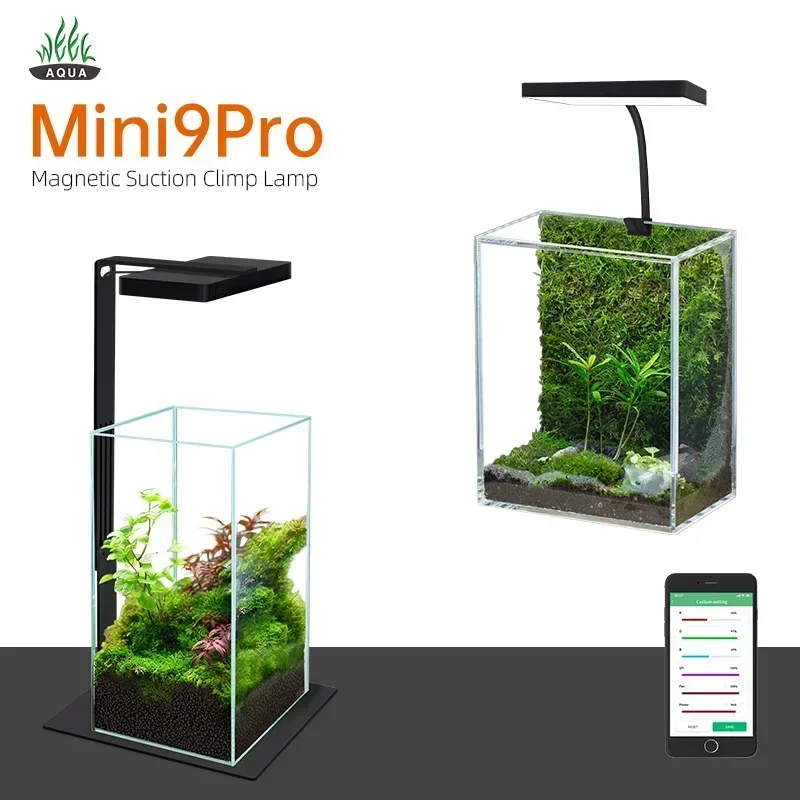 

WEEK AQUA Mini 9 Pro USB Nano Aquarium Light Plant Grow Full spectrum LED Ecology Microlandscape Lamp