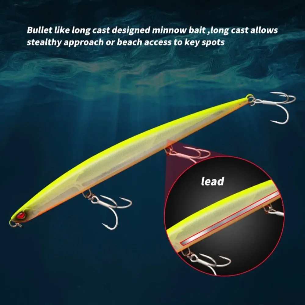 Jerkbait Press Bait 175 Sinking Pencil Fishing Lures Bonitos leurre 175mm/50g Hard Bait Tuna SeaBass 2024 pesca Tackle Duo lure