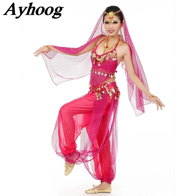 Egyptian Oriental Belly Dance Costumes Women Bollywood India Dance 