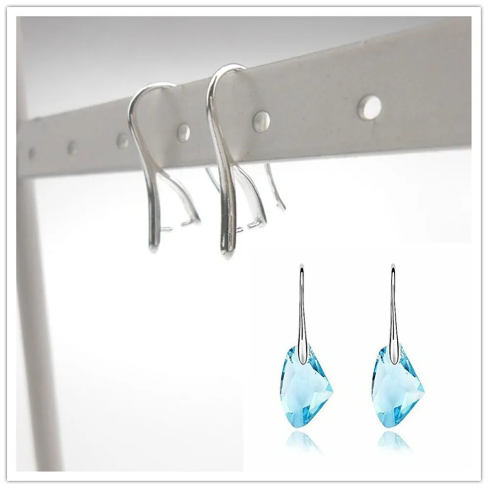 Gold and Silver Earring Making Supplies, Smooth Surface, Split Ear Hooks, DIY Accessories, Stone Earrings, Connecting Materials
