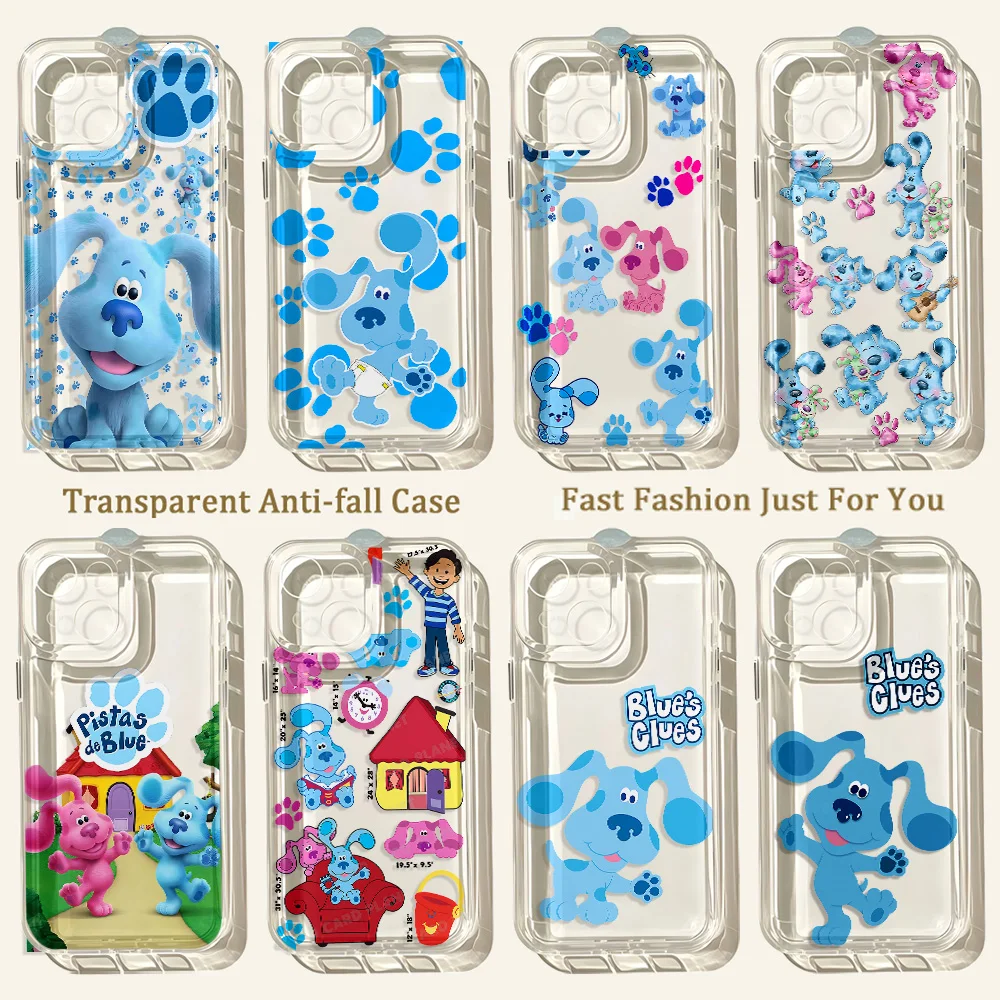 Coque de téléphone dessin animé Blue's Clues, étui pour Samsung Galaxy S26 S25 S24 S23 S22 S21 S20 FE Note20 Note10 Edge Plus Ultra Lite 5G