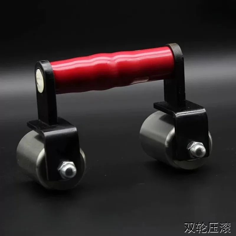 Two-Wheel Stainless Steel Pressure Roller Floor Seam Trimming Cutter PVC Plastic Floor Construction Fixture