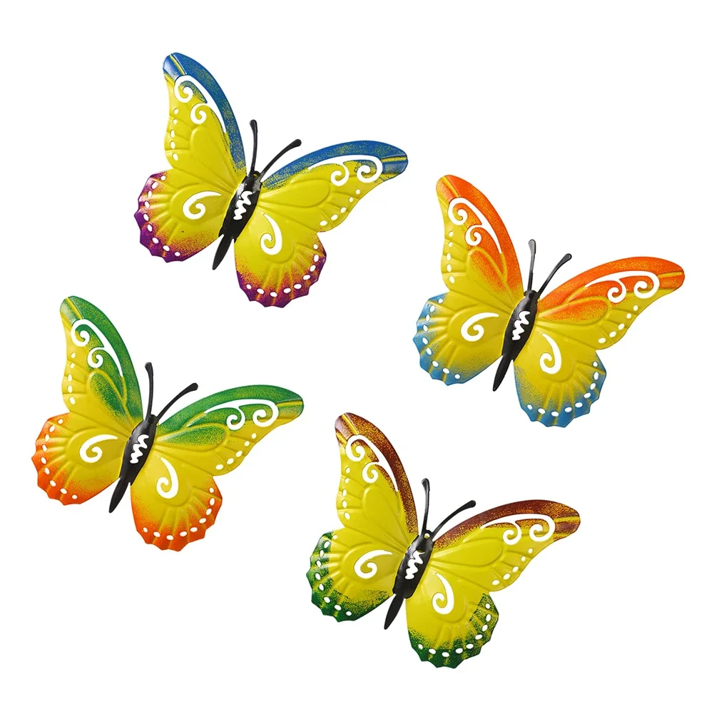 Скульптура-бабочка для украшения сада, дома и улицы, скульптура-бабочка для помещений и улицы, цветная скульптура-бабочка