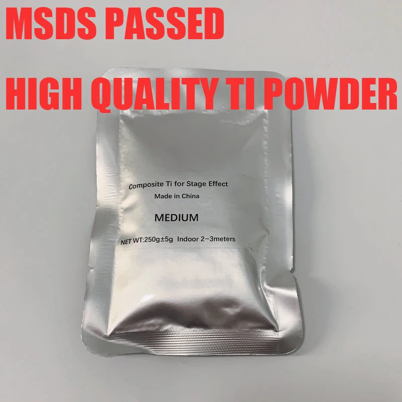 

USAMSDS 10bags Ti Powder 200g/Bag Titanium Metal Powder For Cold Spark Fountain Fireworks Sparkular Machine Consumables Powder