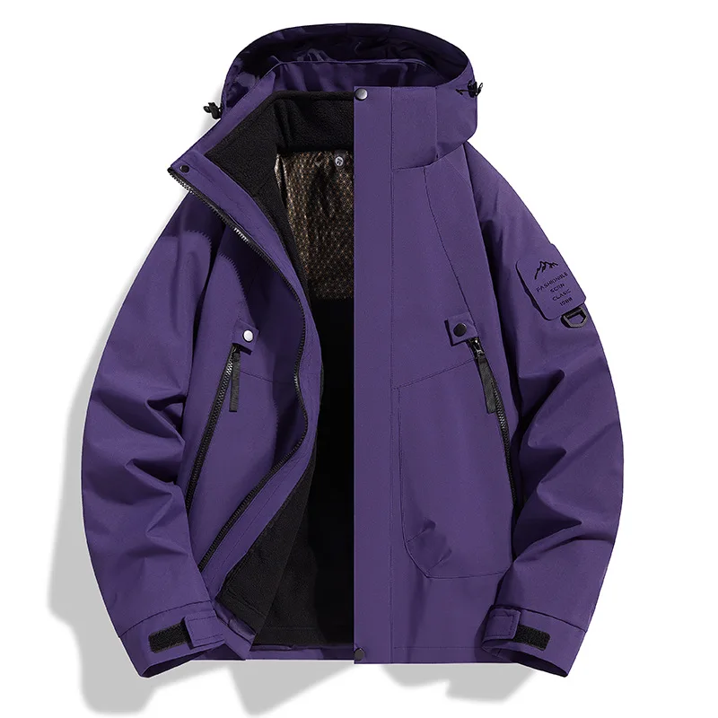 Vestes de randonnée d'automne 3 en 1 remarquables pour hommes, coupe-vent exceptionnel, vêtements d'extérieur imperméables pour les aventures mémorables