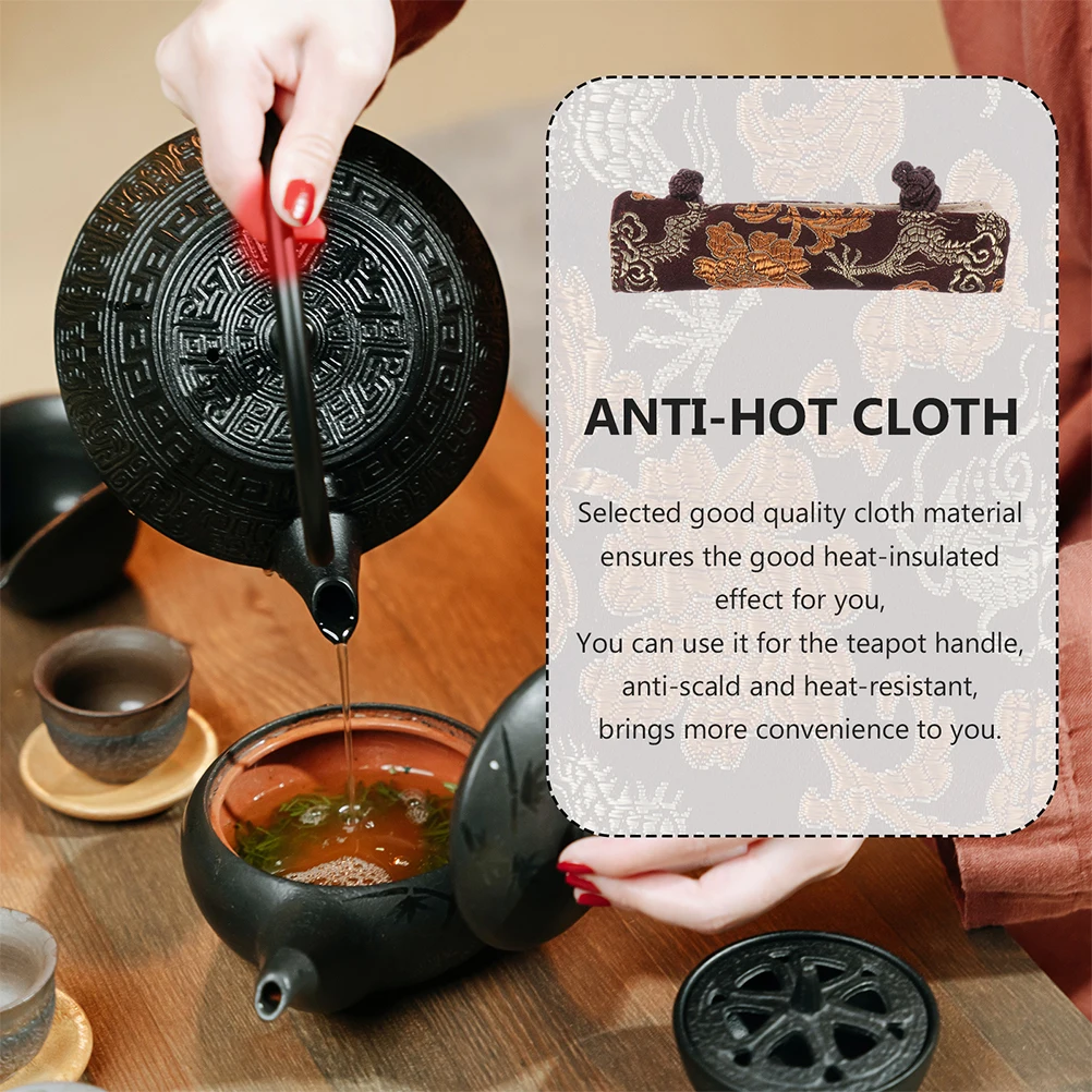 

2pcs Teapot Handle Cover Anti-Scald Cloth Heat Insulation Sleeve For Kettle Kitchen Use Protection Accessory