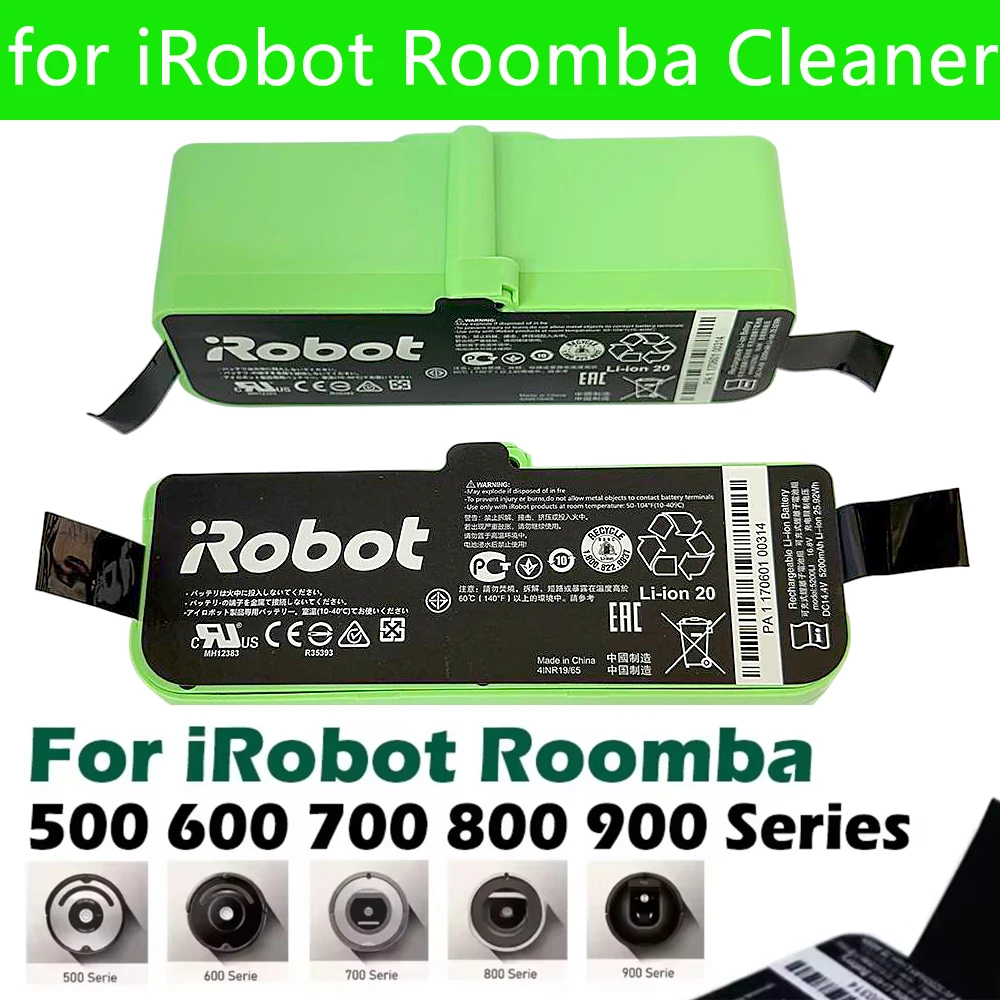 BatteriBatterie Li-Ion 14.4V pour nettoyeur iRobot Roomba 900 800 700 600 série 960 980 981 965 895 890 860 695 692 690 680 675