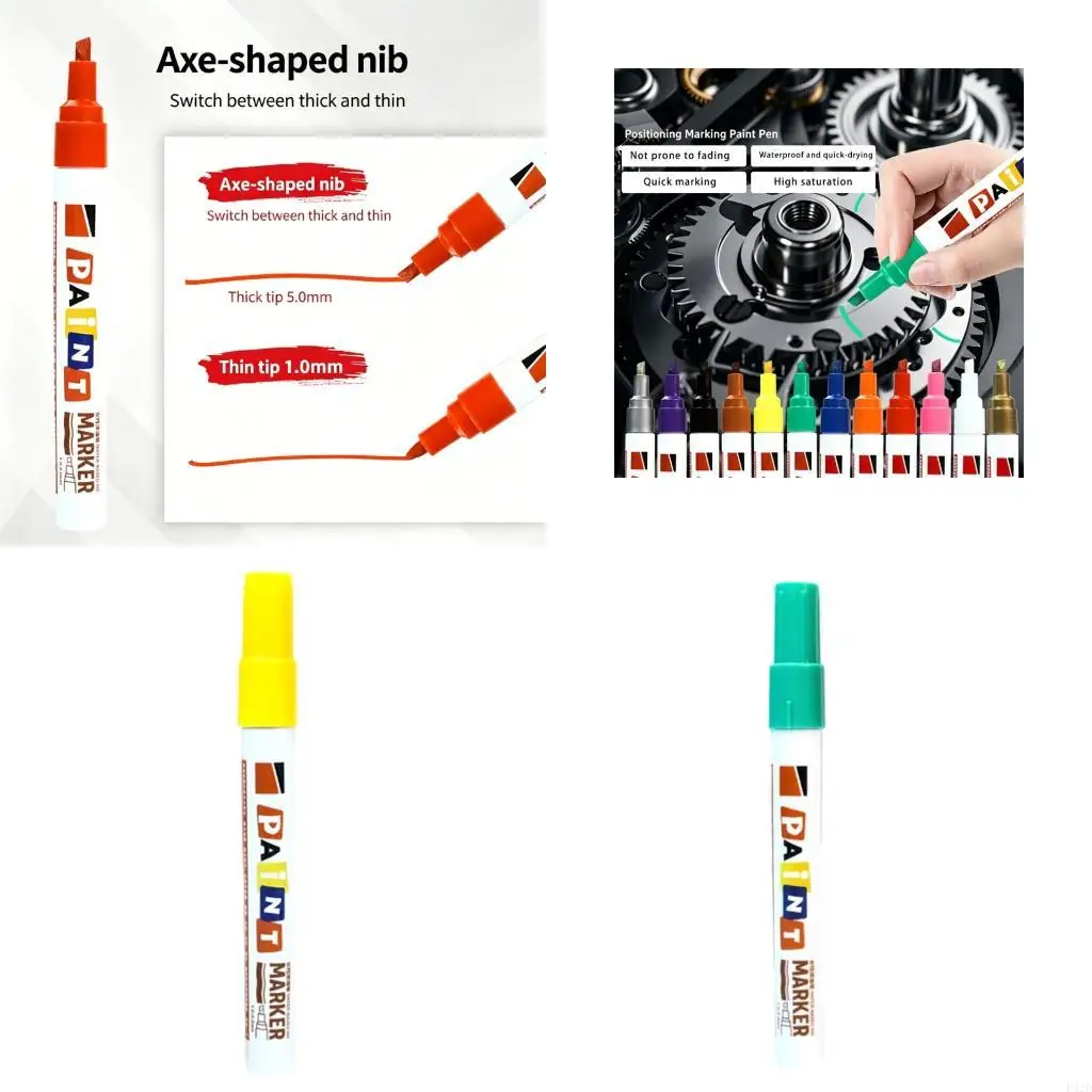 F42D High Temperature Resistant Paint Marker For Industrial Rubber Glass Surfaces