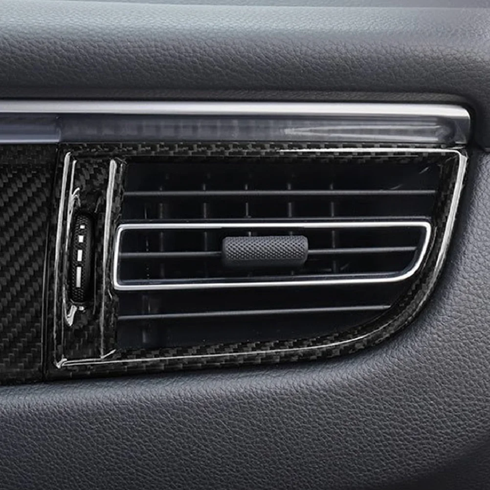 سيارة ألياف الكربون اليسار واليمين التيار المتناوب منفذ الهواء تنفيس إطار الكسوة ملحق ل 2015-2020 ماكان #5
