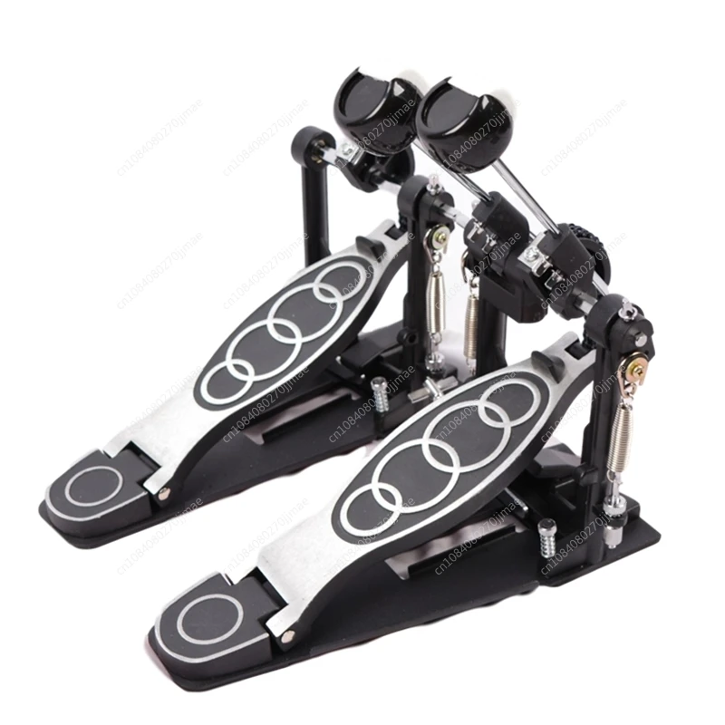 

Drum Set Jazz Drum Double Step Thickened Zinc Aluminum Alloy Pedal Student Practice Black Musical Instrument Drum