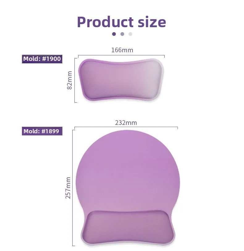 Memory-Schaum Handgelenkauflage-Set Tastatur-Mauspad Ergonomische Unterstützung für Büro und Gaming 7 Farbverläufe – Detail 7