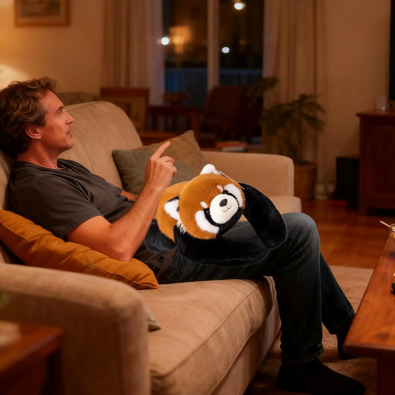 かわいいぬいぐるみおもちゃ、重みのある人形、ぬいぐるみパンダ、楽しい恐竜のおもちゃ、子供、ガールフレンドへの誕生日、クリスマスプレゼント