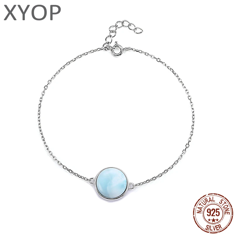 

XYOP Браслет Ларимар 2025, стерлинговое серебро 925 пробы, простые элегантные модные украшения, глобальная концепция