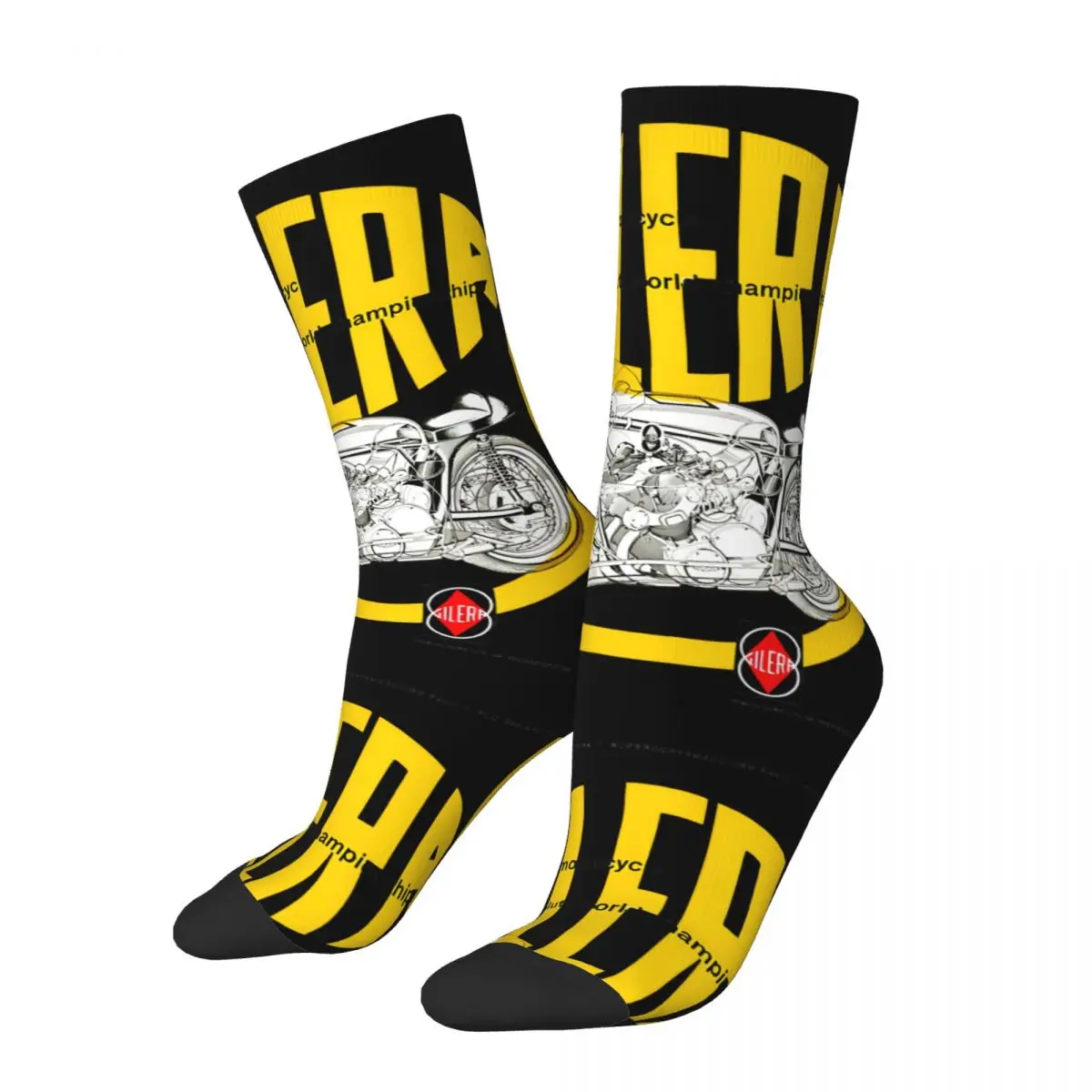 

Funny Happy Amazing Men's Socks Retro Harajuku Gilera Hip Hop Novelty Pattern Crew Crazy Sock Gift Printed