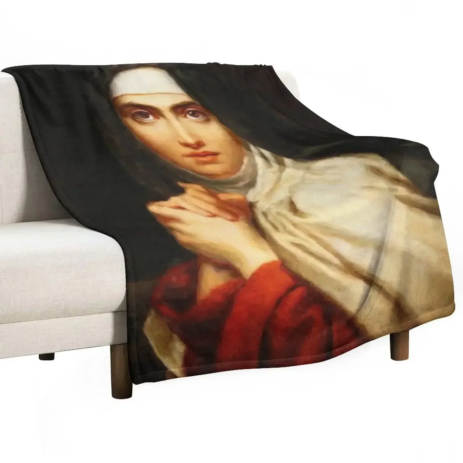 

Saint Teresa of Avila Painting Throw Blanket decorative Decorative Sofas Sleeping Bag Moving Blankets