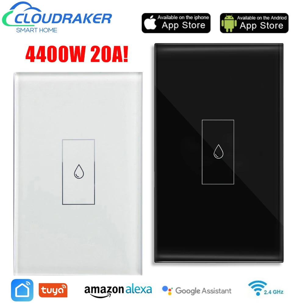 Tuya UNS Wifi Kessel Smart Switch 20A 4400w mit Timer Funktion Wasser Heizung Schalter Arbeit Für DIY Alexa Google hause