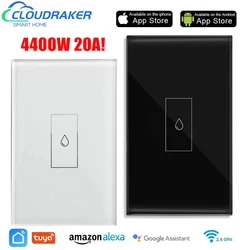 Tuya eua wi fi caldeira interruptor inteligente 20a 4400w com função temporizador aquecedor de água interruptor trabalho para diy alexa google casa