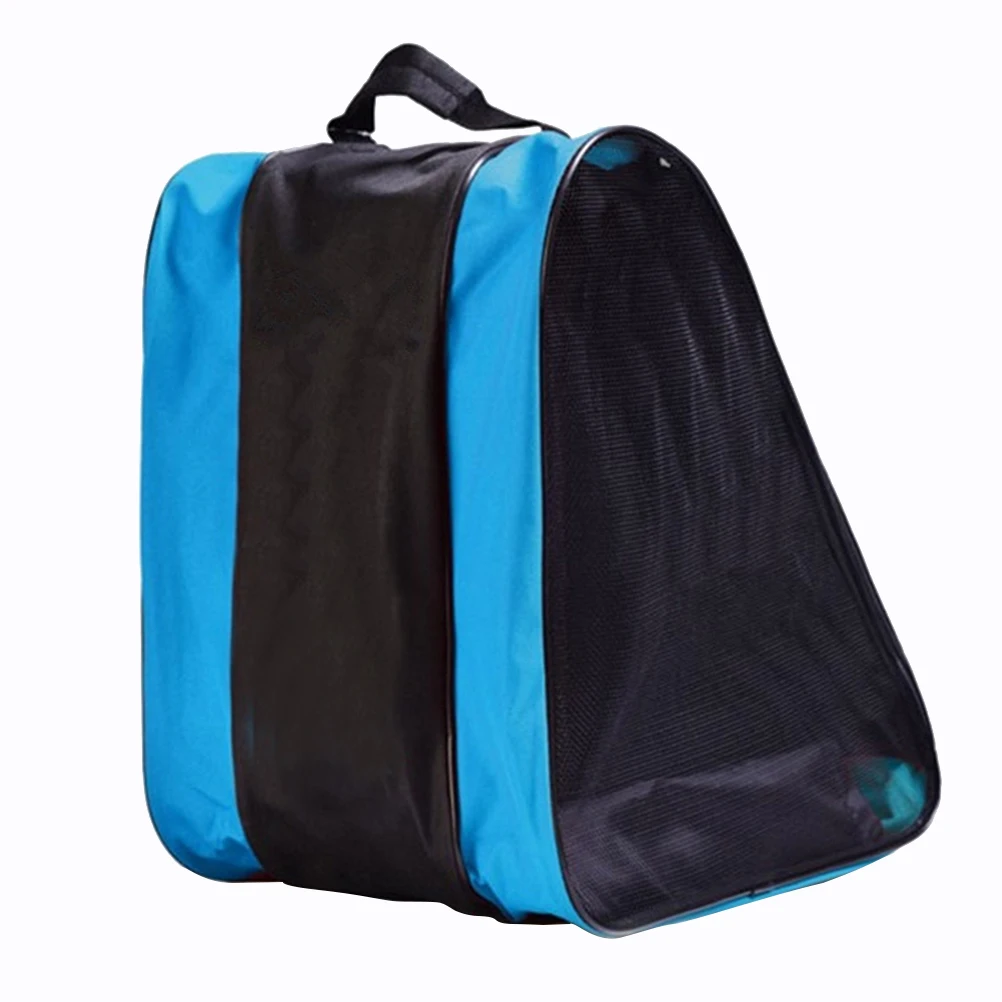 

Waterproof Nylon Roller Skating Bag Adjustable Strap Multi Pocket Storage For Skating Shoes Clothes Unisex Back