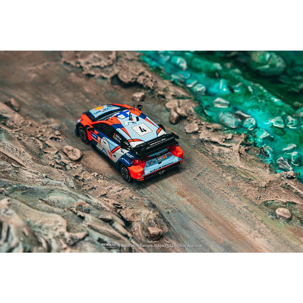 ما قبل البيع TW 1/64 دييكاست نموذج سيارة هيونداي i20 N Rally1 الهجين رالي السويد 2024 الفائز عالية الأداء طبعة محدودة هدية #5