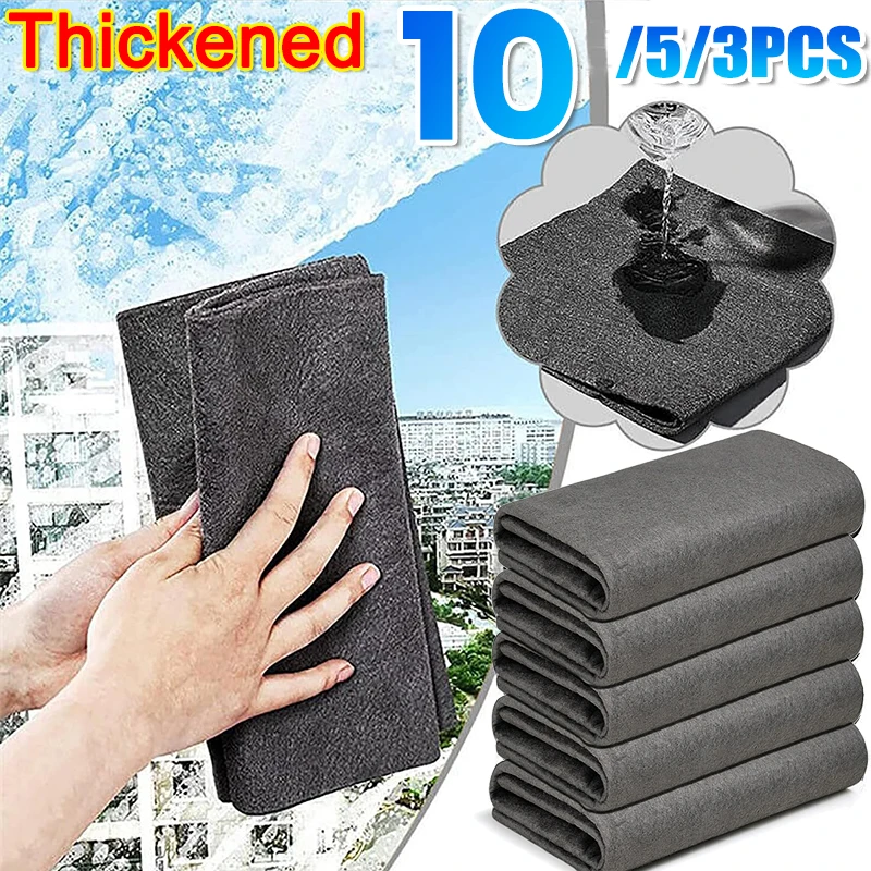 Reutilizável Lavável Lint-free Microfiber Magic Cleaning Panos, Vidro Espessado, Toalha De Lavagem, Espelho Limpe Rags, Janelas De Carro, Cozinha