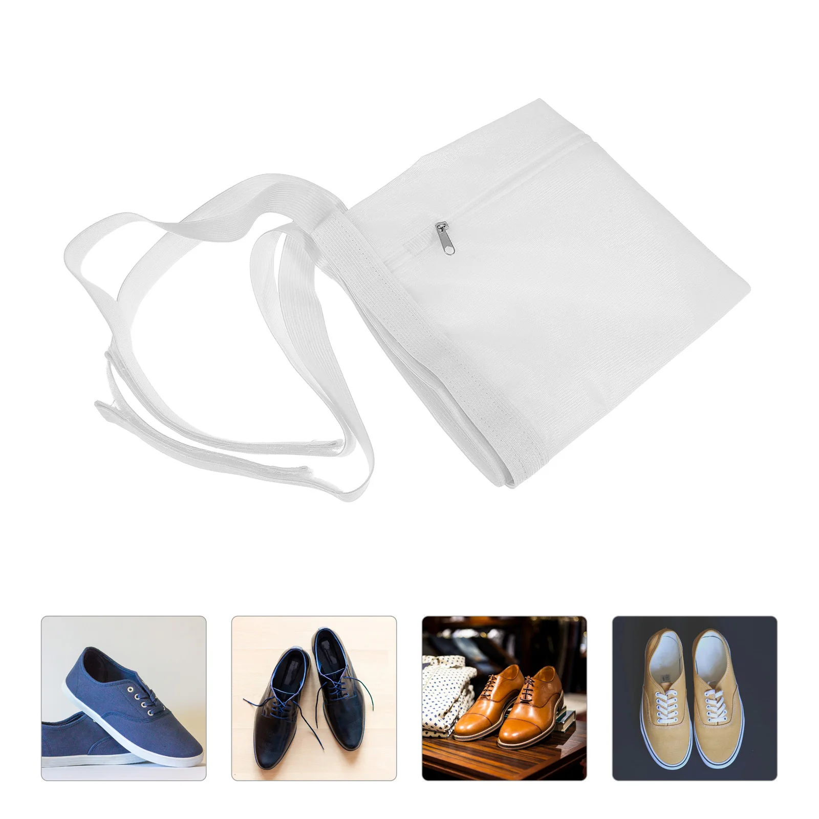 

Reusable Shoe Cleaning Bag Washable Mesh Laundry Bag for Sneakers Washing Machine and Dryer Protection with Zipper Portable