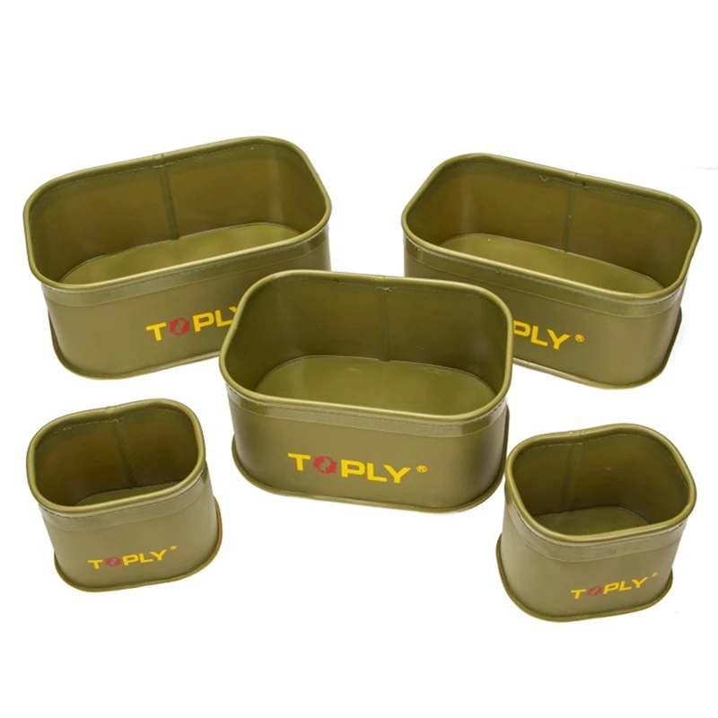 TOPLY 6 PCS Thickened Portable Fish Box Waterproof Fishing Gear Bag Large Capacity Outdoor Camping Wearable