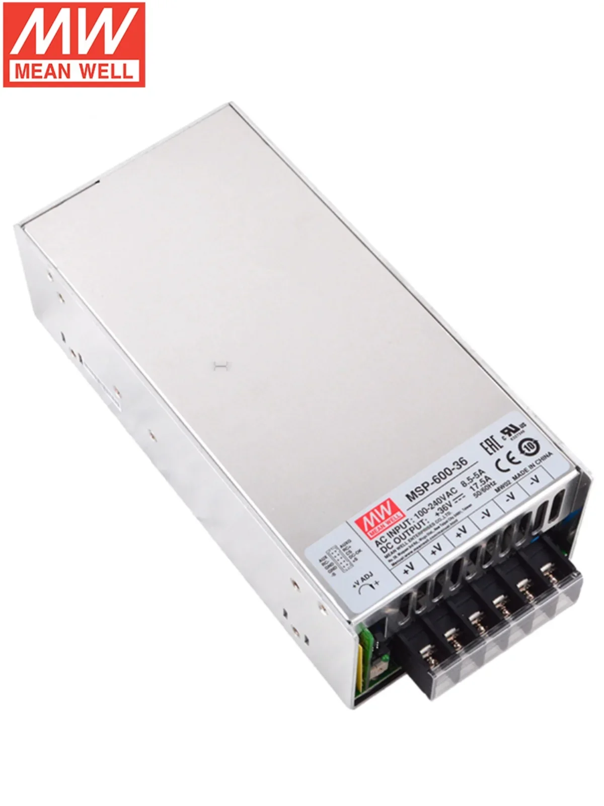 Mingwei MSP-600 Medical 600W Switching Power Supply 3.3V Low Leakage Current 5V7.5V12V15V24V36V48V