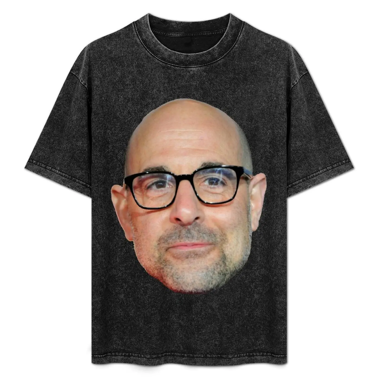 Camiseta deportiva de manga corta para correr y gimnasio con diseño de una sola cabeza de Stanley Tucci