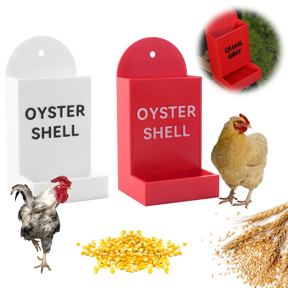 

Hanging Chicken Feeder Trough Wide Mouth Gravity Gravity Poultry Feeder Precision Creative Grit Dispenser Livestock Care