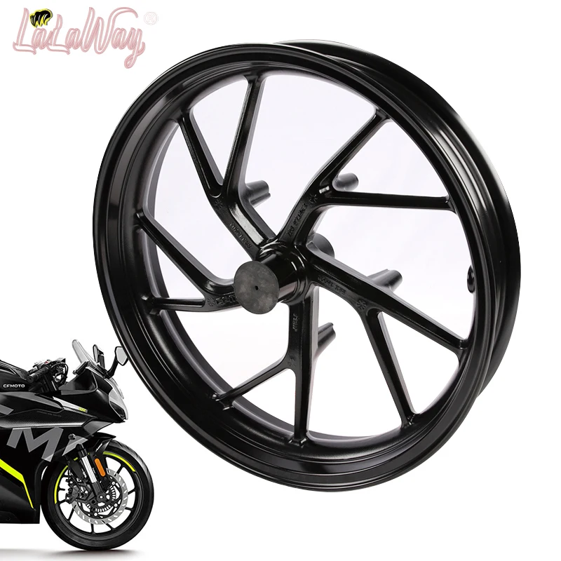 Motorcycle Original 12 Inch Front Wheel Rim 70mm R17 Disc Install Aluminum Alloy For  CFMOTO 250SR CF250-6 ,Bright & Dumb black