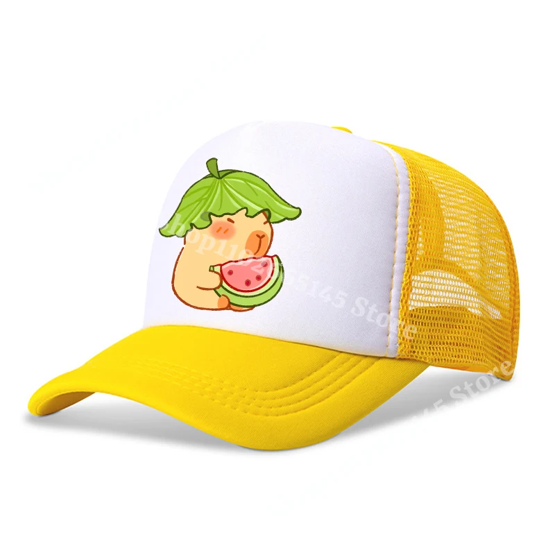 Gorra De Béisbol De Capybara Bordada – Ajustable, Algodón Suave, Diseño Divertido Con Mocos, Ideal Para Niños, Jóvenes Y Adultos