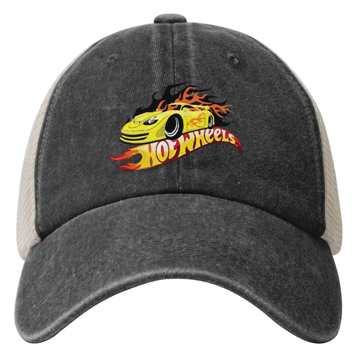 HotWheels Cartoon Car Mesh Baseball Cap American Men Women Hip Hop Hats Spring Streetwear Outdoor Gym Sunscreen Snapback Cap