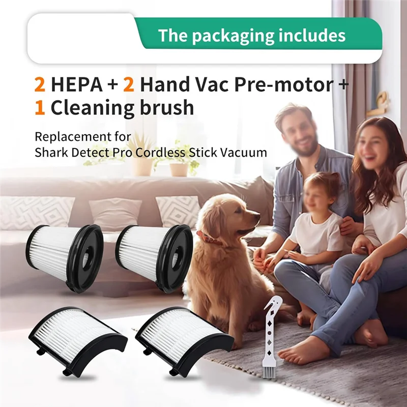 

T98C-Vacuum HEPA Filters For Shark IW3511 IW1111 Detectpro Lightweight Cordless Stick Vacuum Cleaner Parts