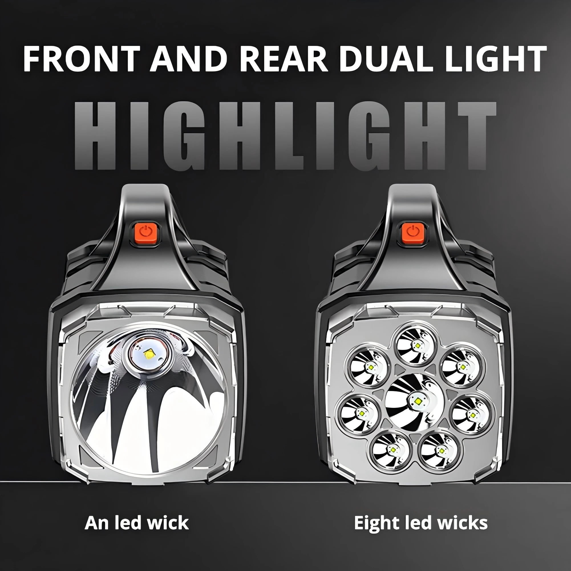 Powerful LED Flashlight COB Camping Rechargeable Lantern Outdoor Portable Searchlight Strong Light Torch Mobile Power Supply