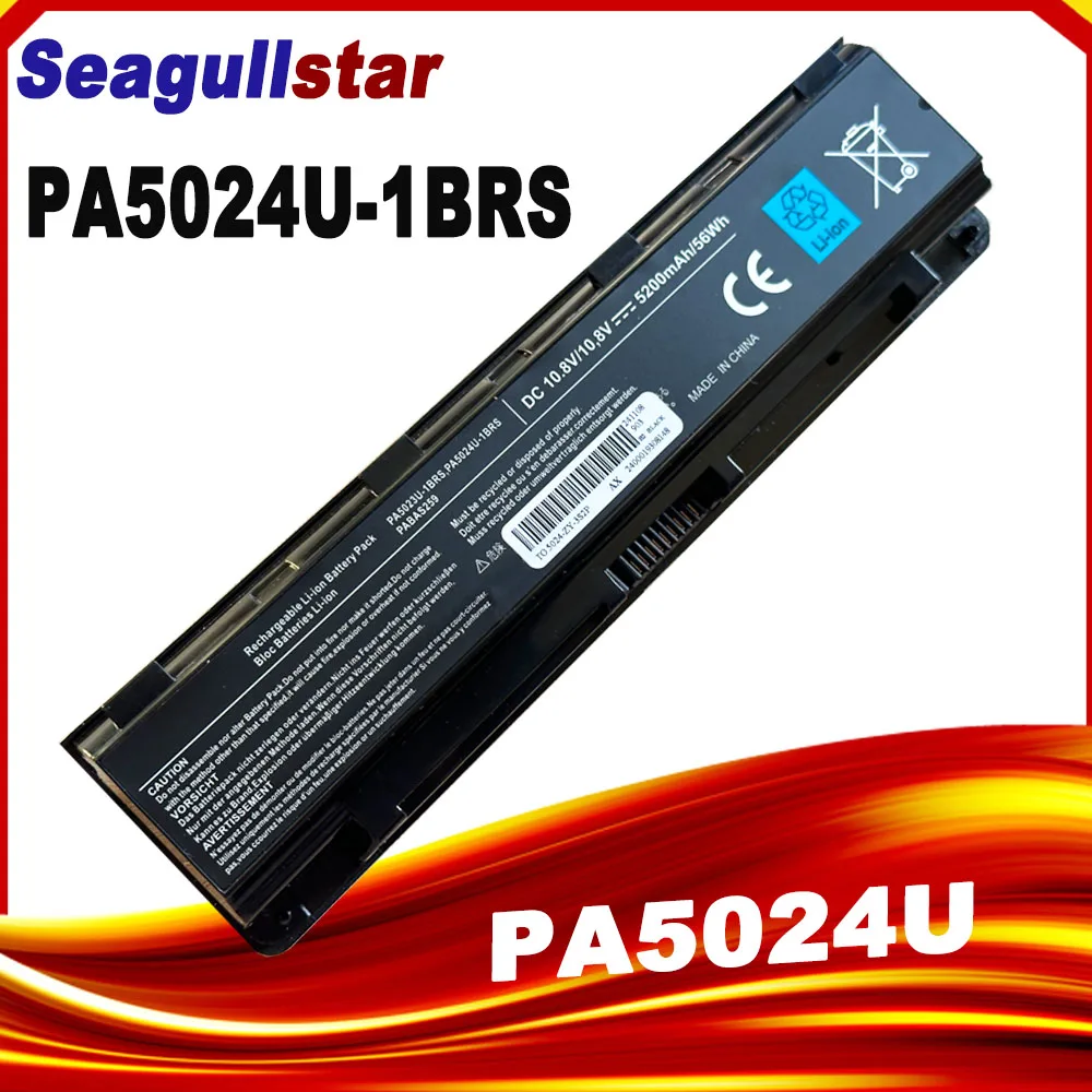 

Laptop Battery for Toshiba Satellite PA5024U-1BRS PA5024 PA5023 PA5024U 5024 5023 C850 C855D PA5023U-1BRS 6 Cells