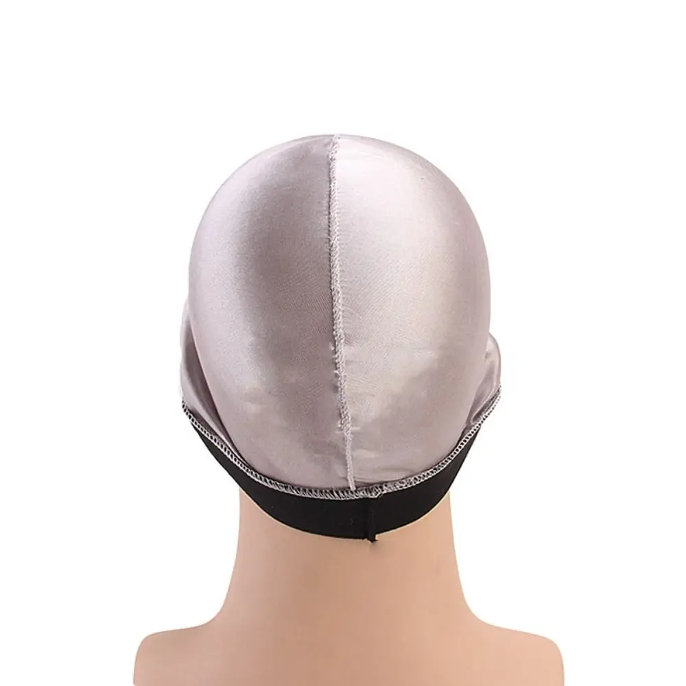 جديد بلون الرجال Durag القبعات تنفس مطاطا موجة قبعات البوليستر متعدد الألوان متعدد الألوان Durag قبعة الرجال