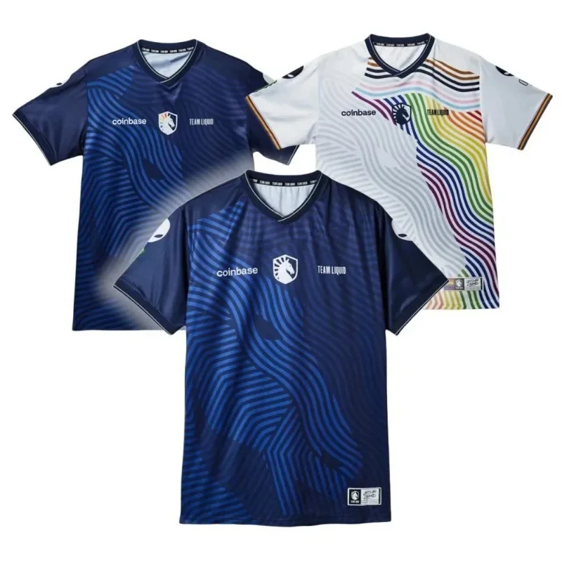 Team Liquid Official Pride Jersey E-sports Team Short Sleeve T-shirt Men Women Oversized T-shirts Summer Quick-drying T-shirts