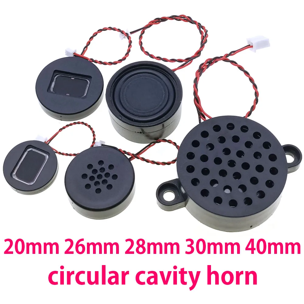20mm 26mm 28mm 30mm 40mm 8ohm 1W/2W Small Sound Chamber Speaker Round Cavity 4Ω 1W Medical Beauty Instrument Smart Home Speaker