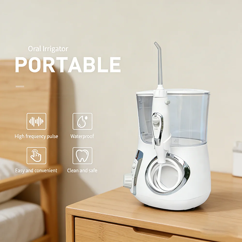 

Countertop Electric Water Flosser 800ML with 10 Pressure Modes, Professional Dental Water Jet Cleaner, Improve Oral Health