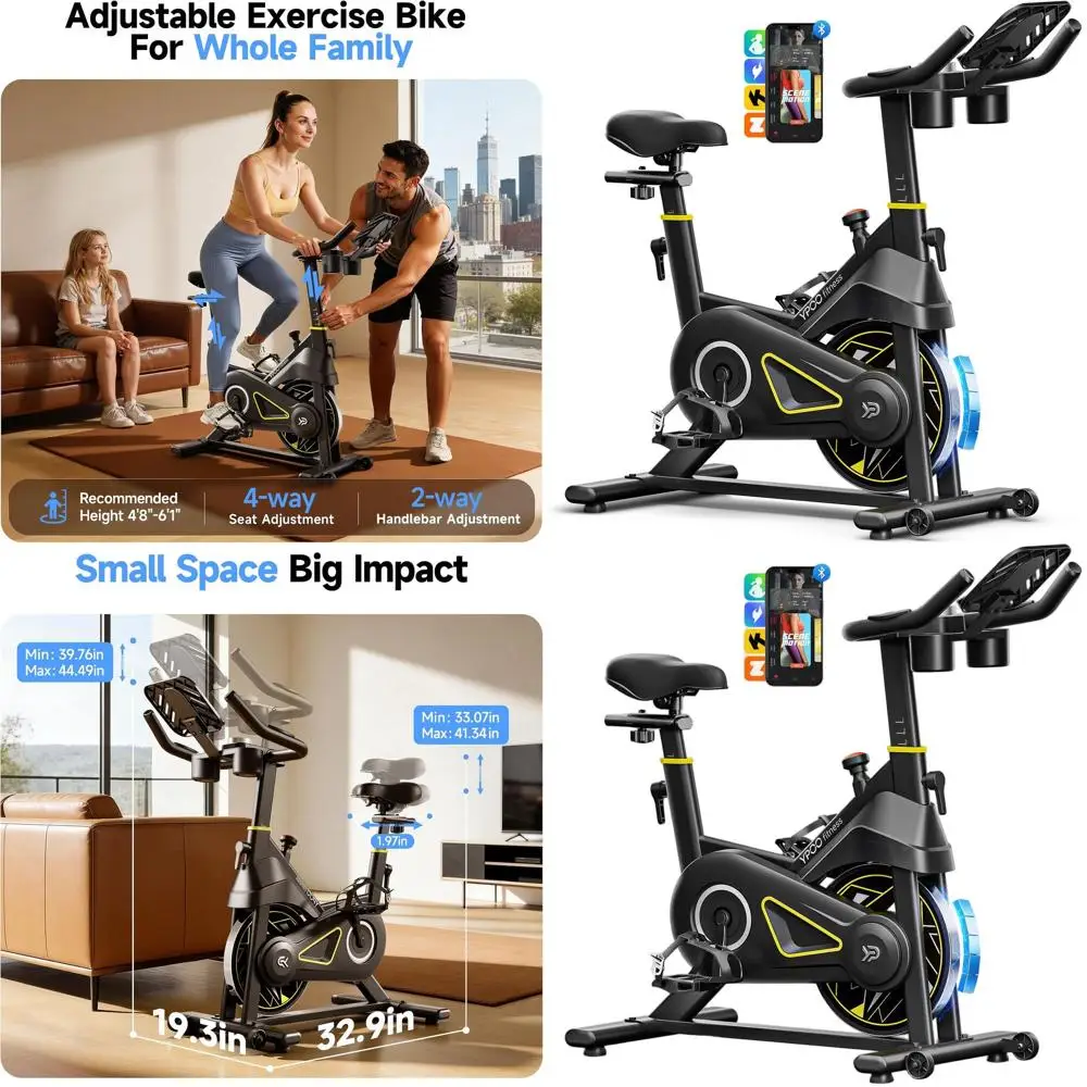 

Велотренажер премиум-класса: грузоподъемность 330 фунтов, регулируемое магнитное сопротивление, удобное сиденье, держатель для планшета и онлайн-курсы.