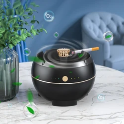 Smokeless Ashtray Negative Ion Air Purifier Cigarettes Ash Tray HEPA Air Anion Filtration Anti Second-hand Smoke for Smoking