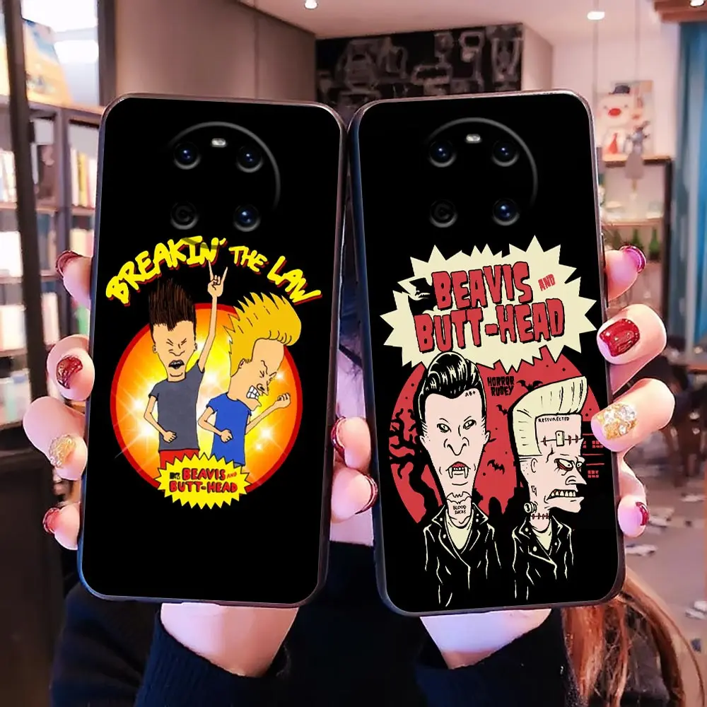 Cartoon Beavis And Butthead Phone Funda Coque Case For HUAWEI P50 P40 P30 P20 P10 P9 P8 MATE 30 20 20X 10 9 8 Case Capa Shell