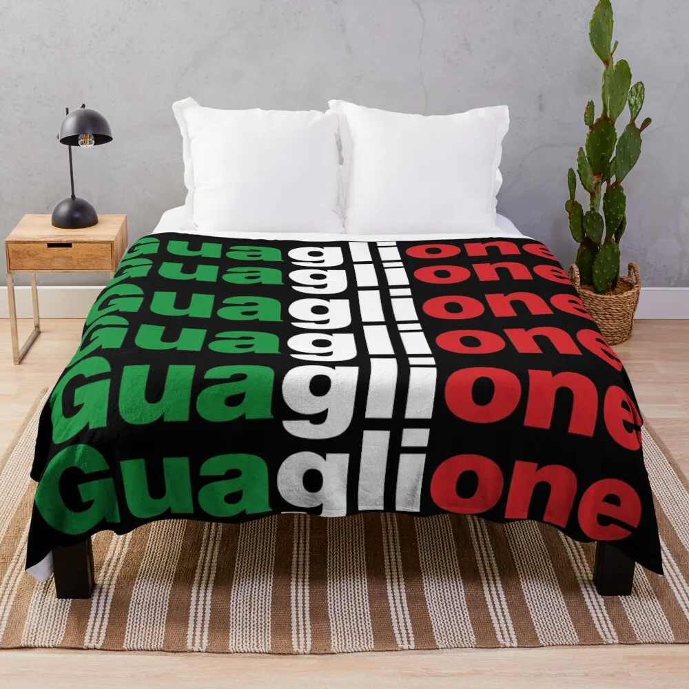 Guaglione Italiano Saying Neapolitan Italia Scugnizzo Throw Blanket Kid'S Plaid Blankets