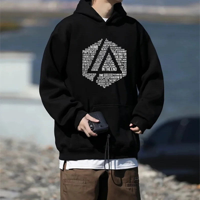 

Lincoln Park Tour 2024, уличная одежда, повседневные толстовки в стиле хип-хоп, мужские и женские флисовые толстовки с длинными рукавами в стиле Харадзюку, кофты