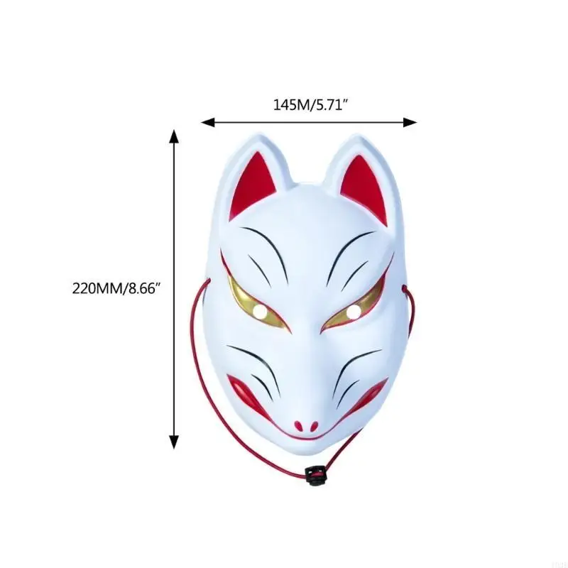 193e Foxes Maske Masquerade Maske Halloween Cosplays Mask Anime Mask Vollgesichtsmaske