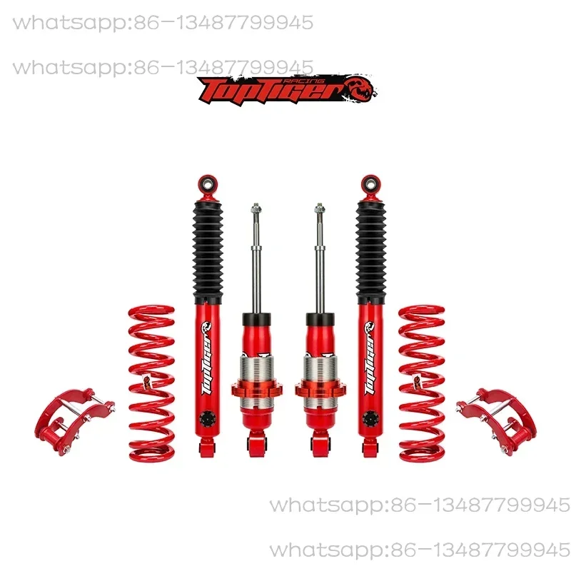 For NISSAN Navara D23 D40 NP300 Leaf Spring Nitrogen Gas Adjustable 4x4 Shock Absorber Off Road Suspension 2 Inches Lift Kit
