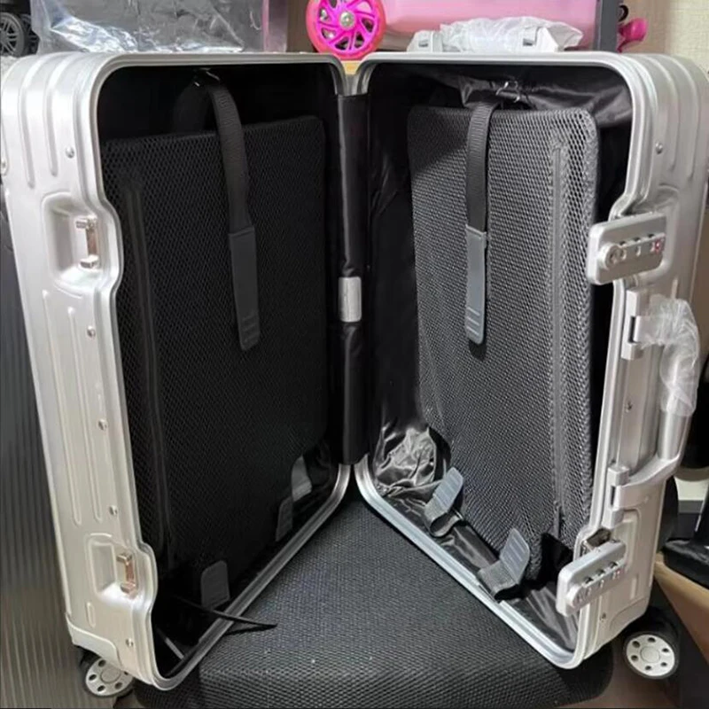 Brand Aluminum suitcase 925 Original Rolling Luggage Classical 972 Travel Suitcase Trunk With Wheels